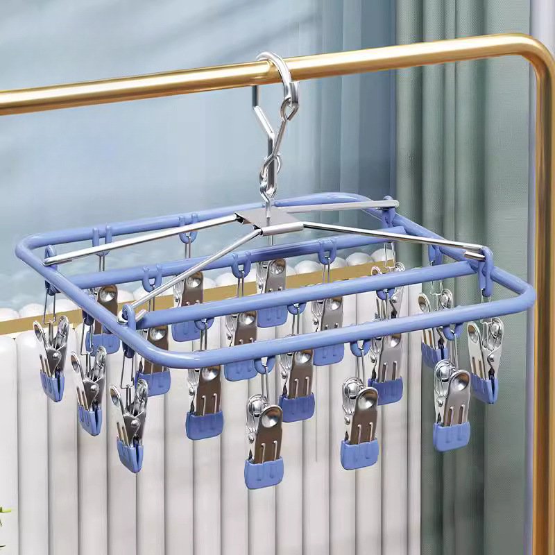 Baby Clothing Drying Rack - Varal de Aço Inoxidável Multiuso para