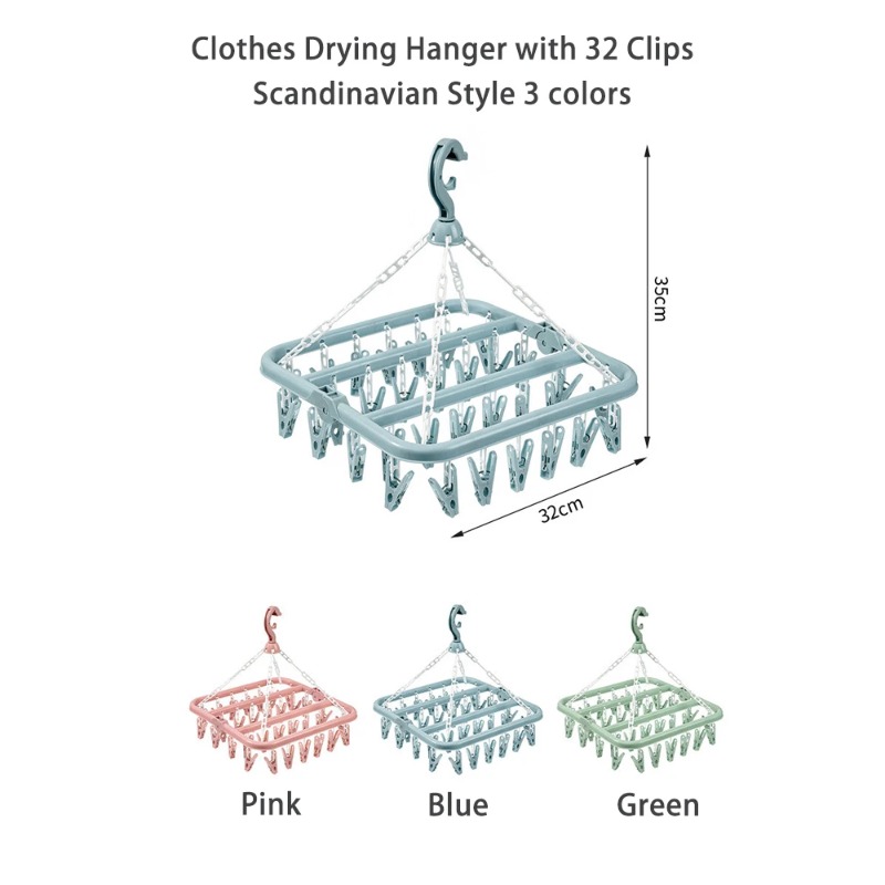 Baby Clothing Drying Rack - Cabide de secagem de roupas com
