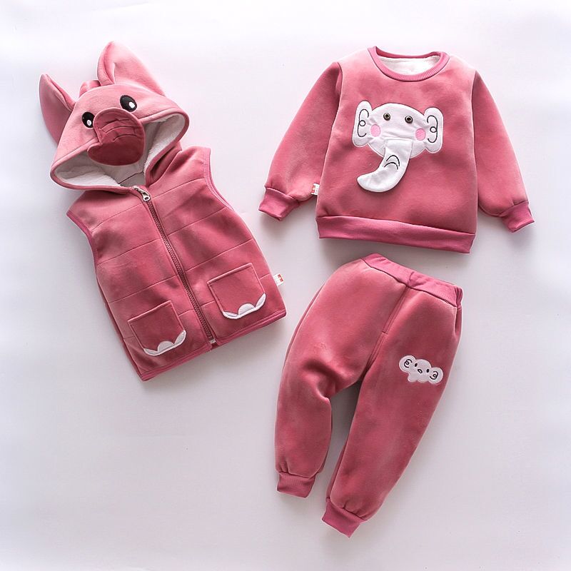Baby Clothing Com - Baby Girls' Velvet Clothing Set, camisola