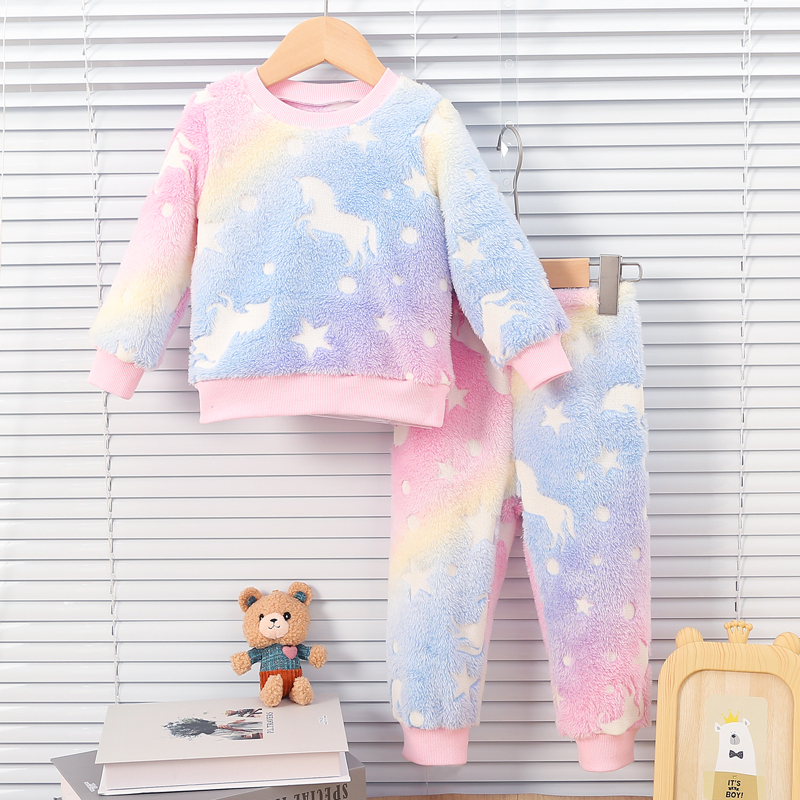 Baby Clothing Night - Feminino bebê colorido outono e inverno