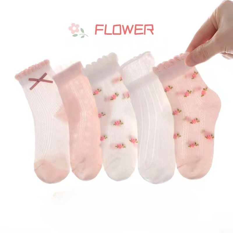 Baby Clothing Patterns - Meias para meninas com estampa de
