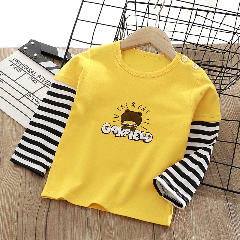 Baby Clothing Yellow - Primavera outono manga longa camisetas de