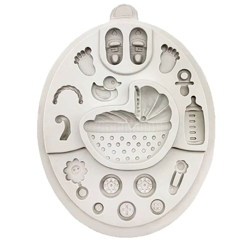 Baby Clothing Yellow - Molde de Silicone Série Bebê para