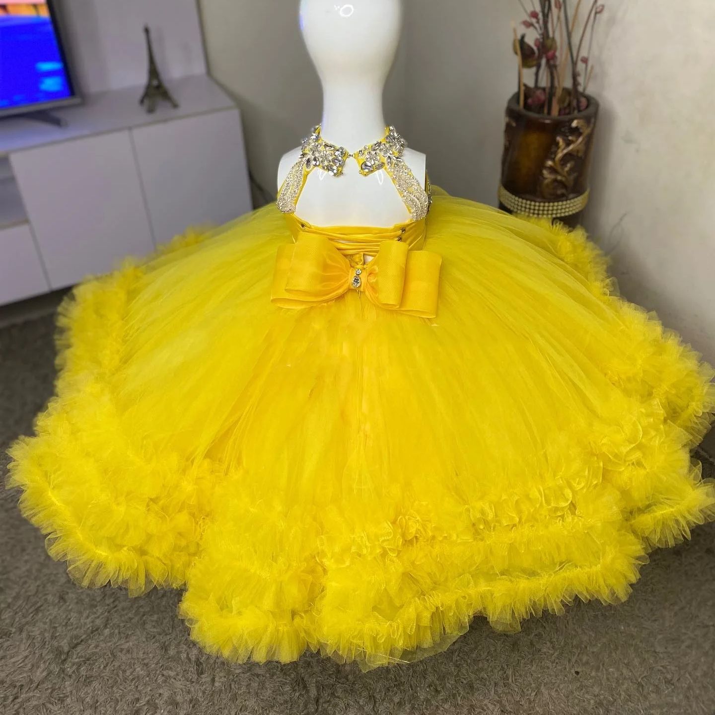 Lindo vestido amarelo flor men - Baby Clothing Yellow avaliação e preço