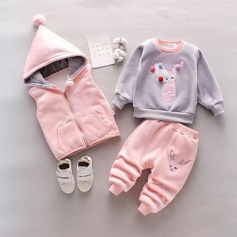 Baby Girls' Velvet Clothing Se - Baby Clothing Com avaliação e preço