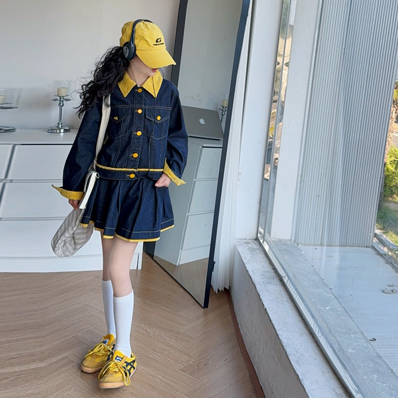 Conjunto de Jaqueta de Denim A - Baby Clothing Yellow avaliação e preço