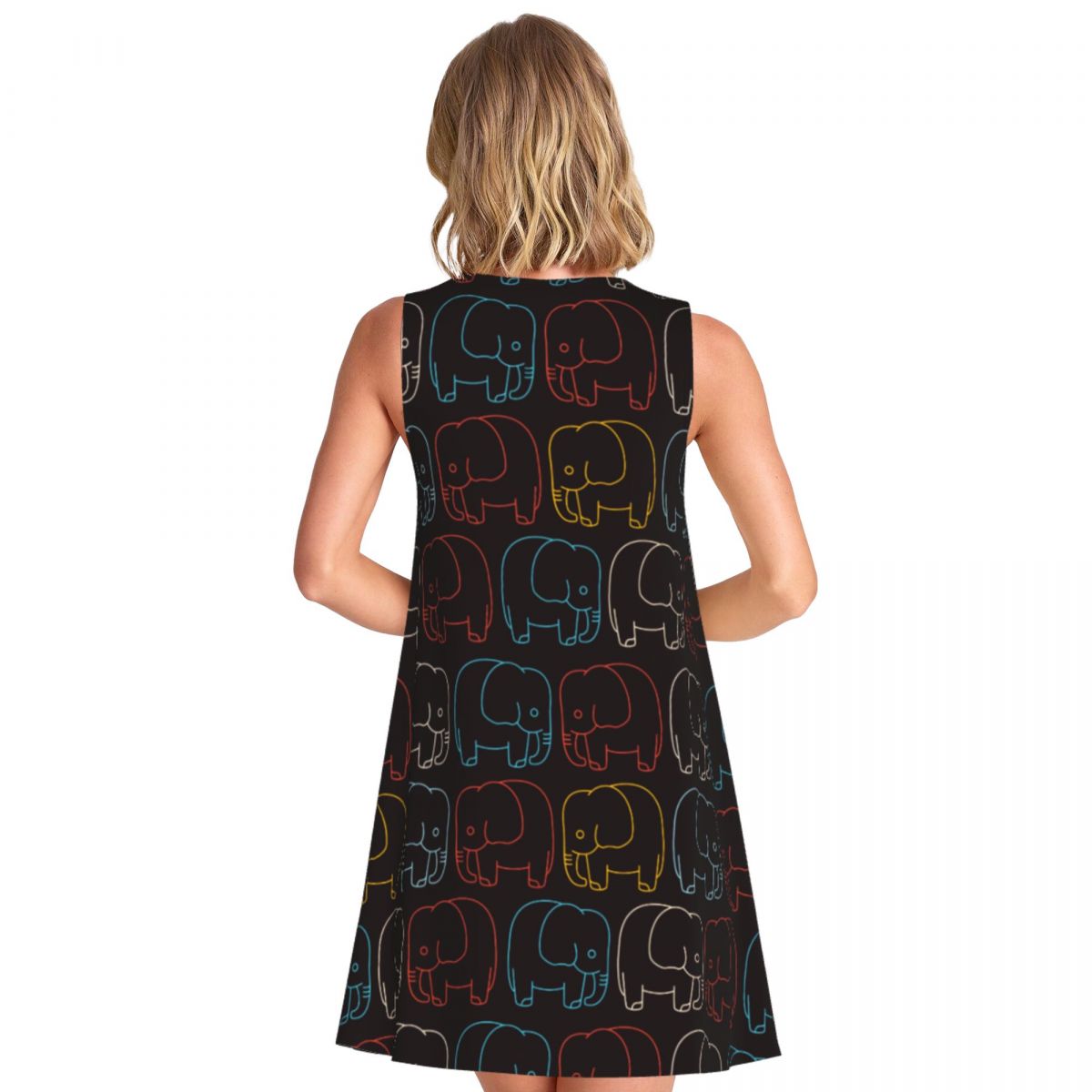 Vestido Retrô com Estampa de E - Baby Clothing Night avaliação e preço
