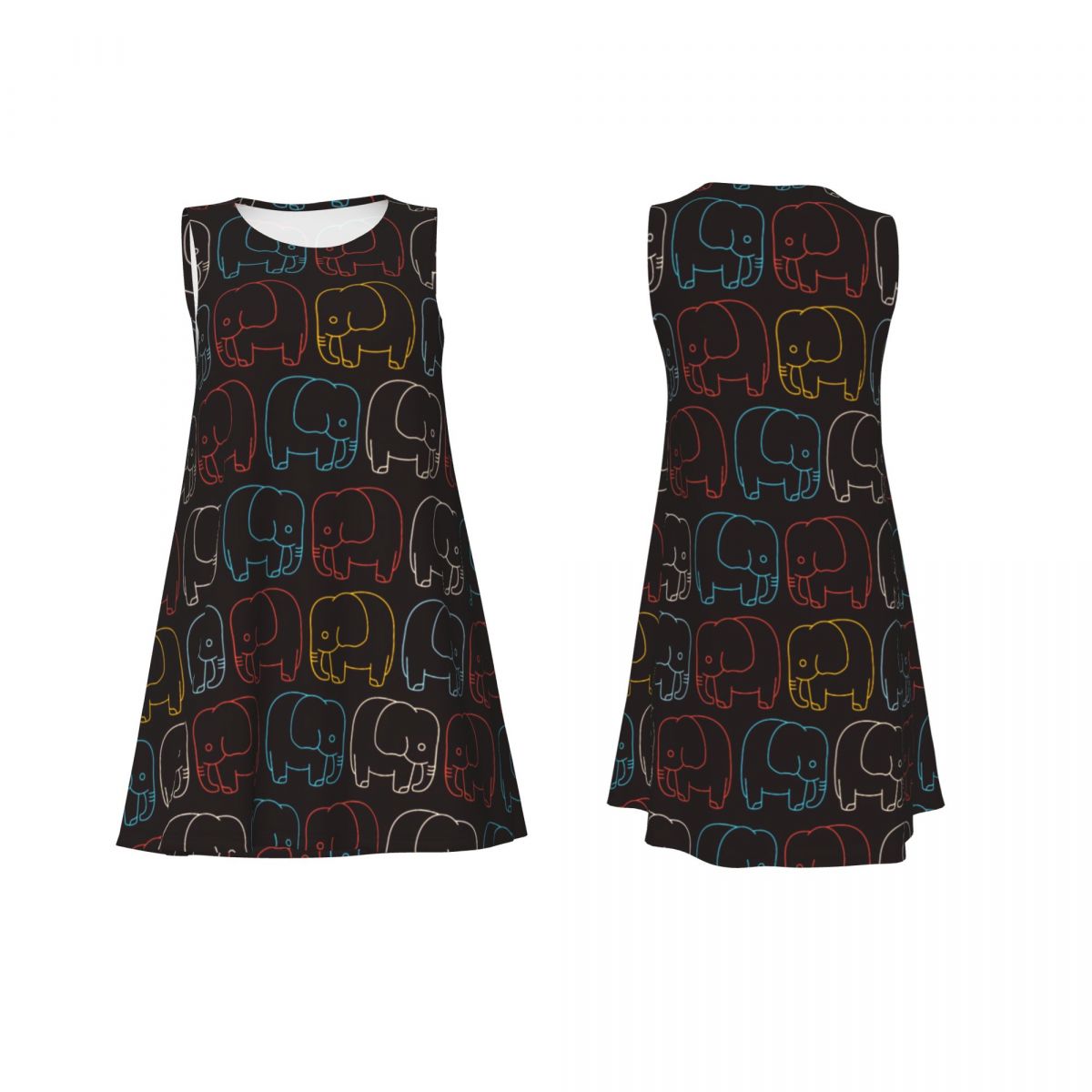 Vestido Retrô com Estampa de E - Baby Clothing Night avaliação e preço