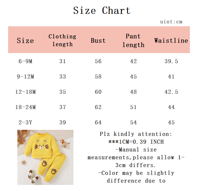 Conjunto de roupas amarelas de - Baby Clothing Yellow avaliação e preço